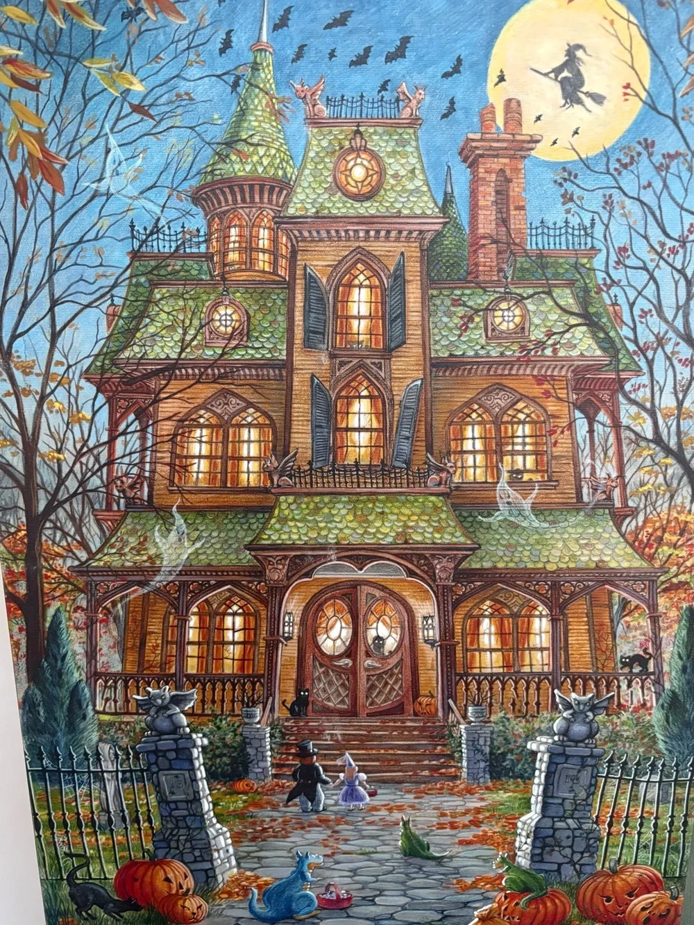 RARE! Signed Randall Spangler “Trick or Treat” Halloween Art Collector’s Edition